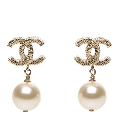 chanel dangle pearl earrings replica